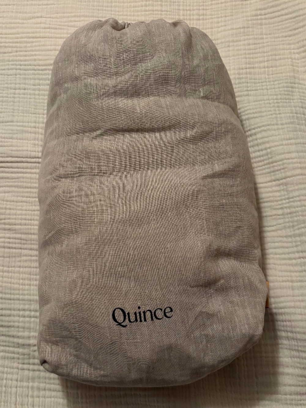 Quince European Linen Duvet Cover Full/Queen Toffee 100% Flax